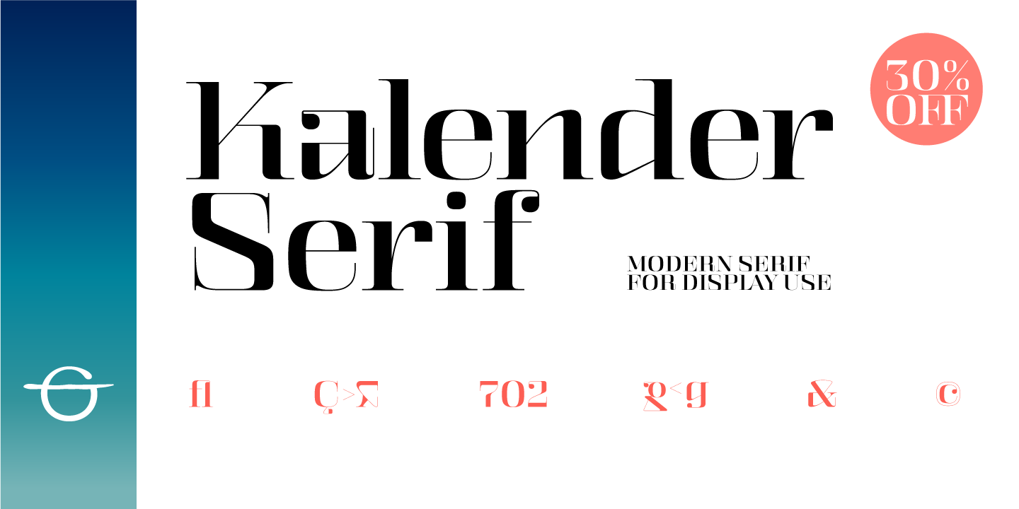 Ejemplo de fuente Kalender Serif No 2